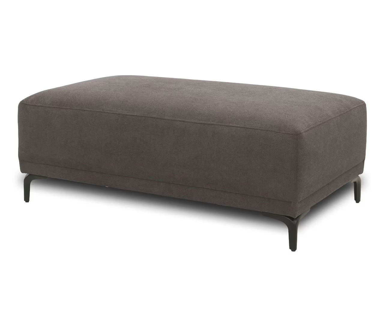 Ecksofa + Hocker in Webstoff, 248cm Breite | PolsterOase