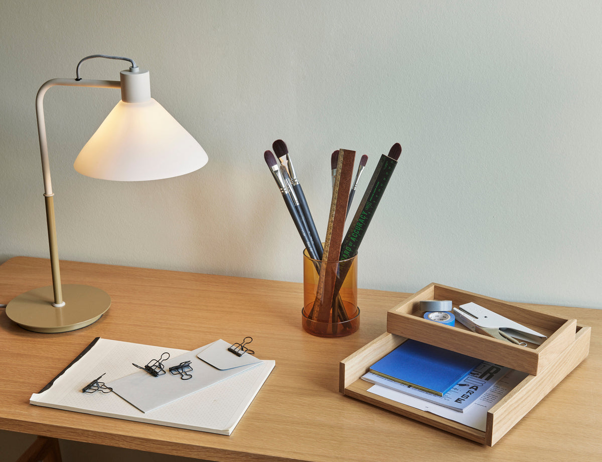 Spot-Tischlampe Khaki