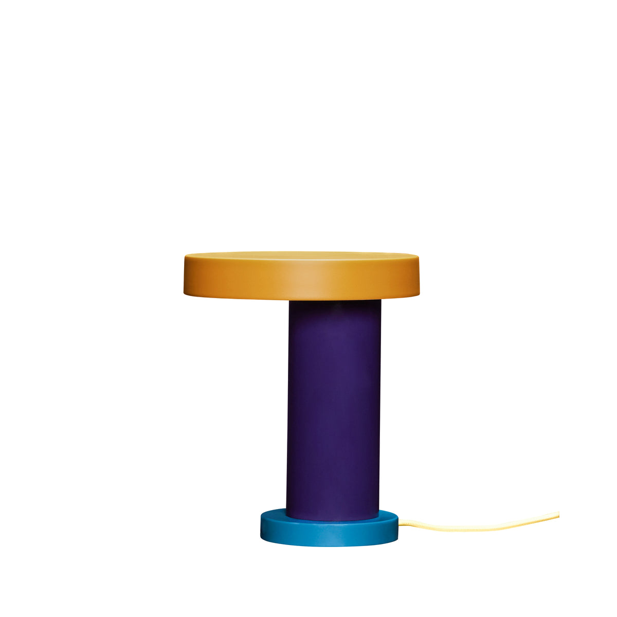 Magische Tischlampe lila/gelb