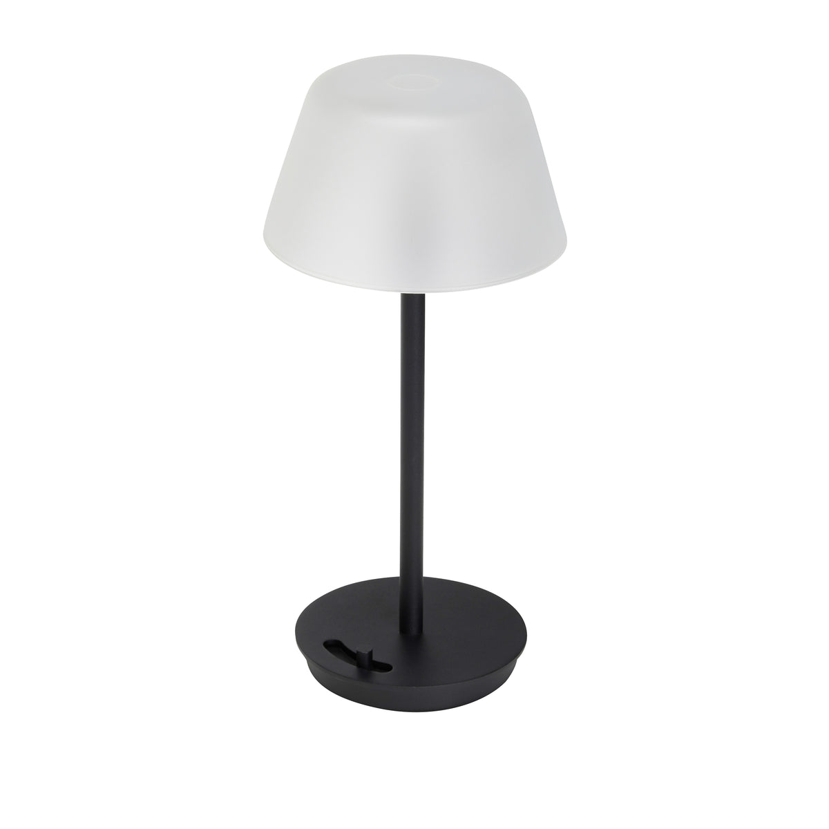 Schwarze tragbare Salonlampe