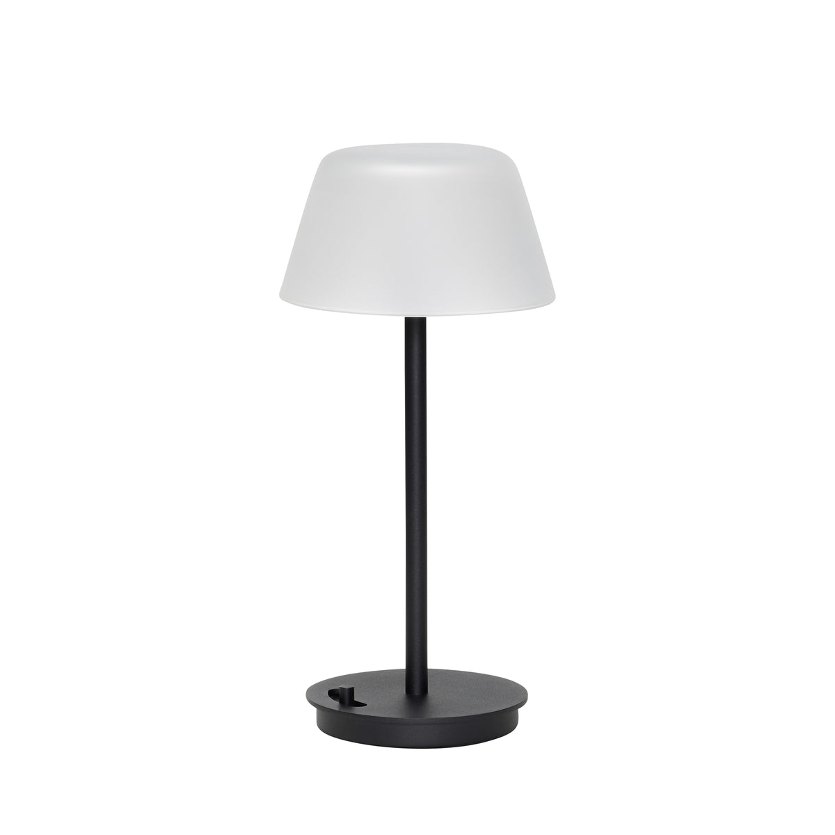 Schwarze tragbare Salonlampe