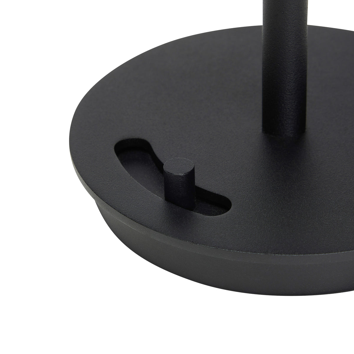 Schwarze tragbare Salonlampe
