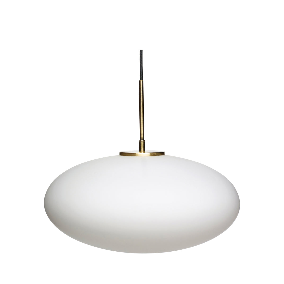 Muse Pendelleuchte Ellipse Weiß