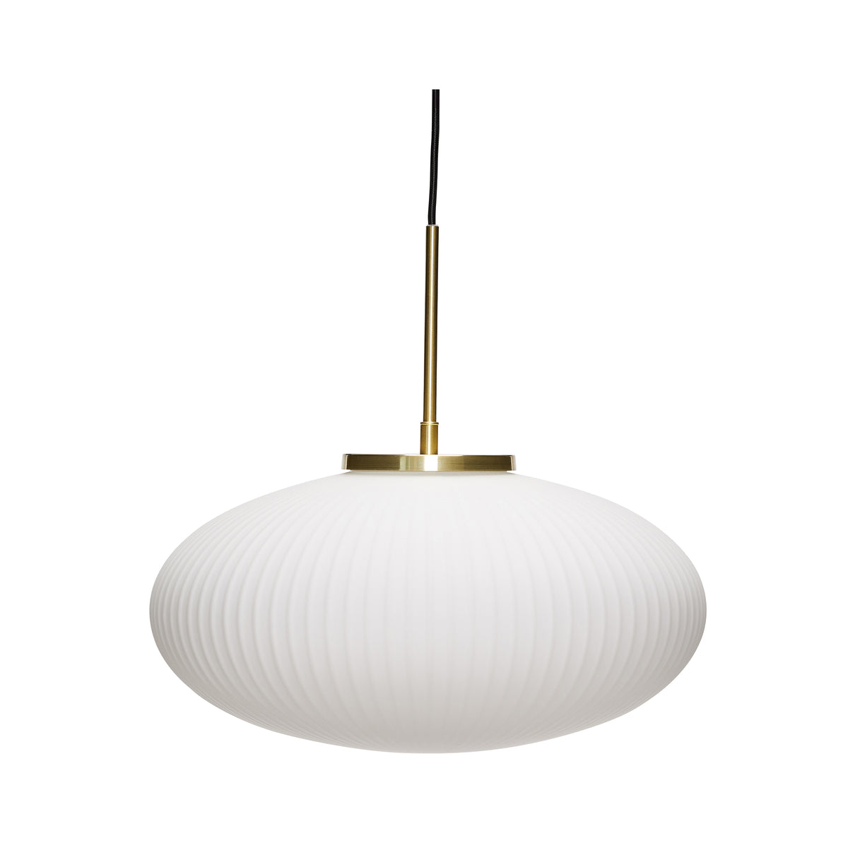 Serene Pendelleuchte Ellipse weiß