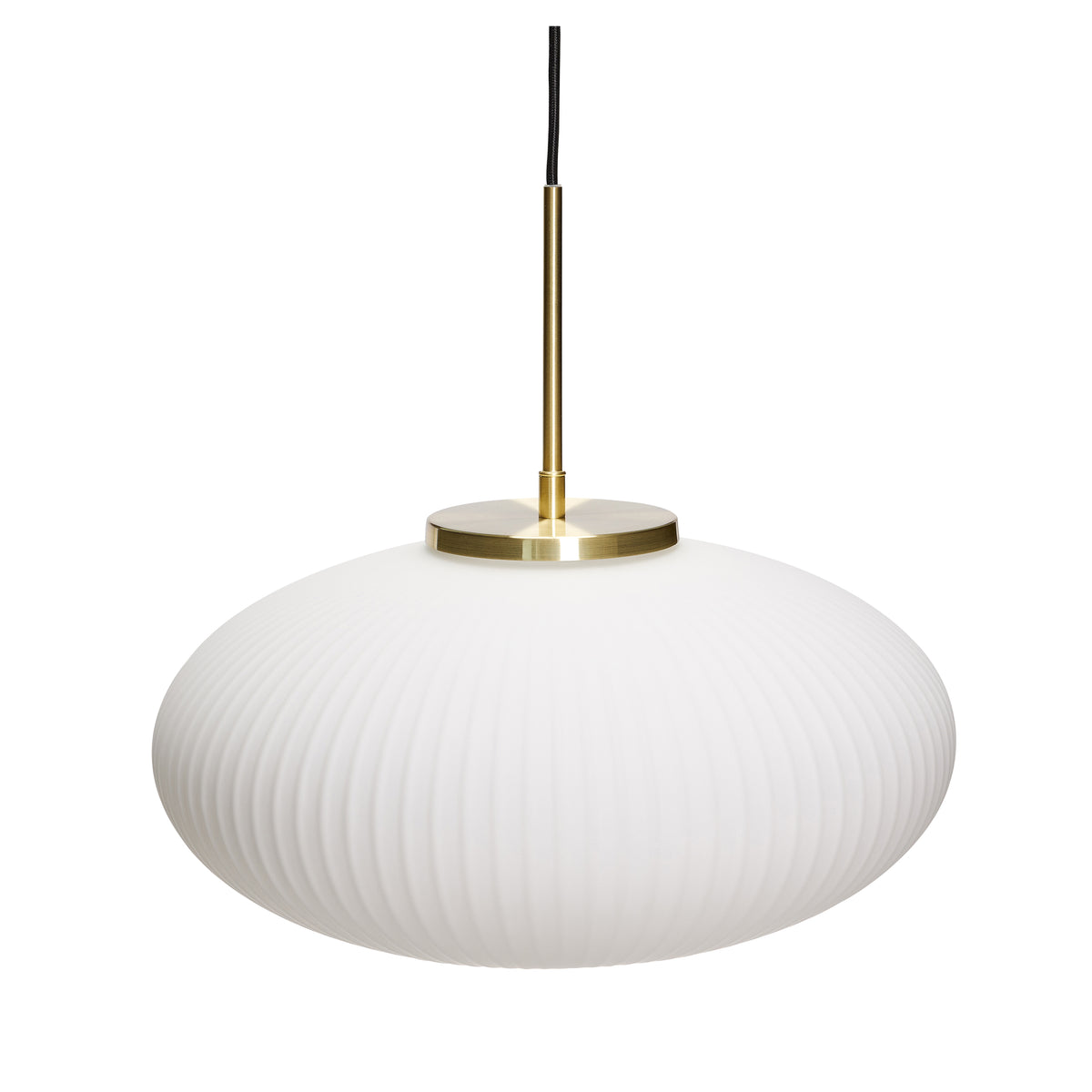 Serene Pendelleuchte Ellipse weiß