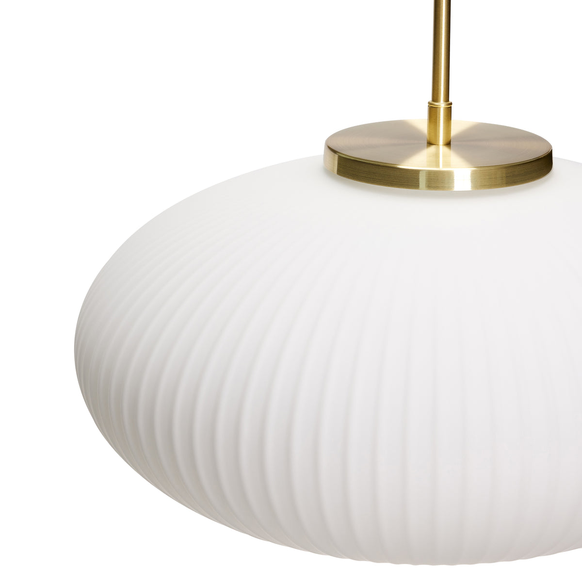 Serene Pendelleuchte Ellipse weiß