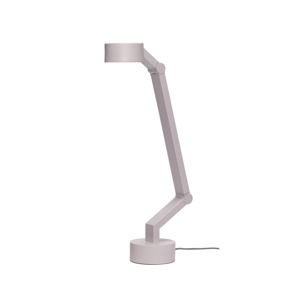 PolsterOase Möbel – Verve LED, Tischlampe aus Metall und Polycarbonat, Hellgrau