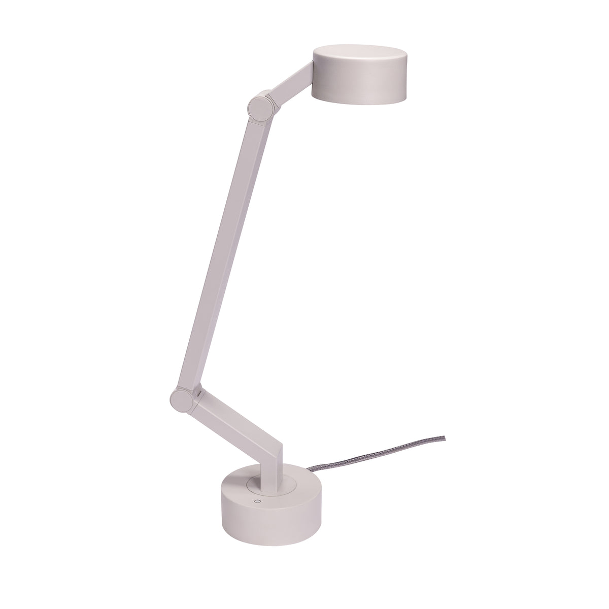 PolsterOase Möbel – Verve LED, Tischlampe aus Metall und Polycarbonat, Hellgrau – Ansicht 3