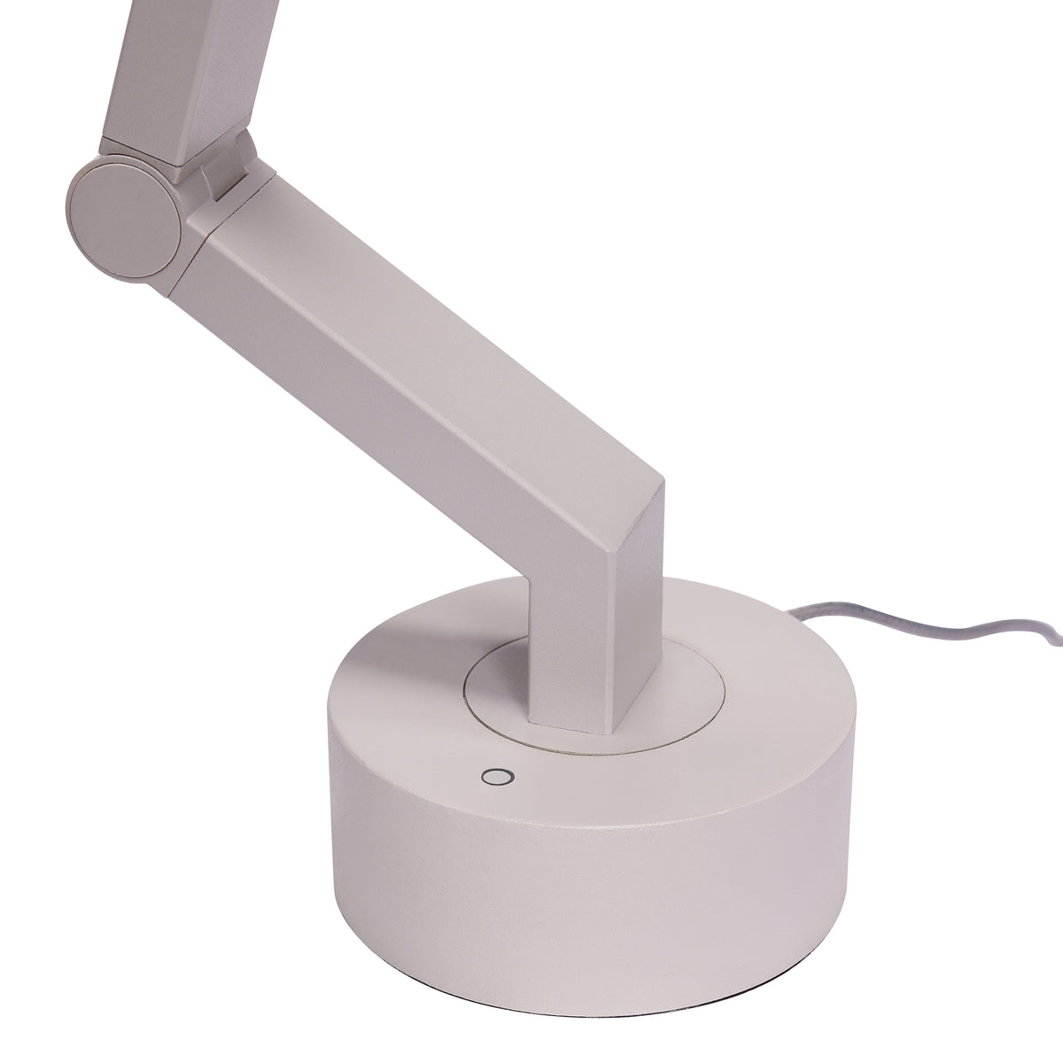 PolsterOase Möbel – Verve LED, Tischlampe aus Metall und Polycarbonat, Hellgrau – Ansicht 4