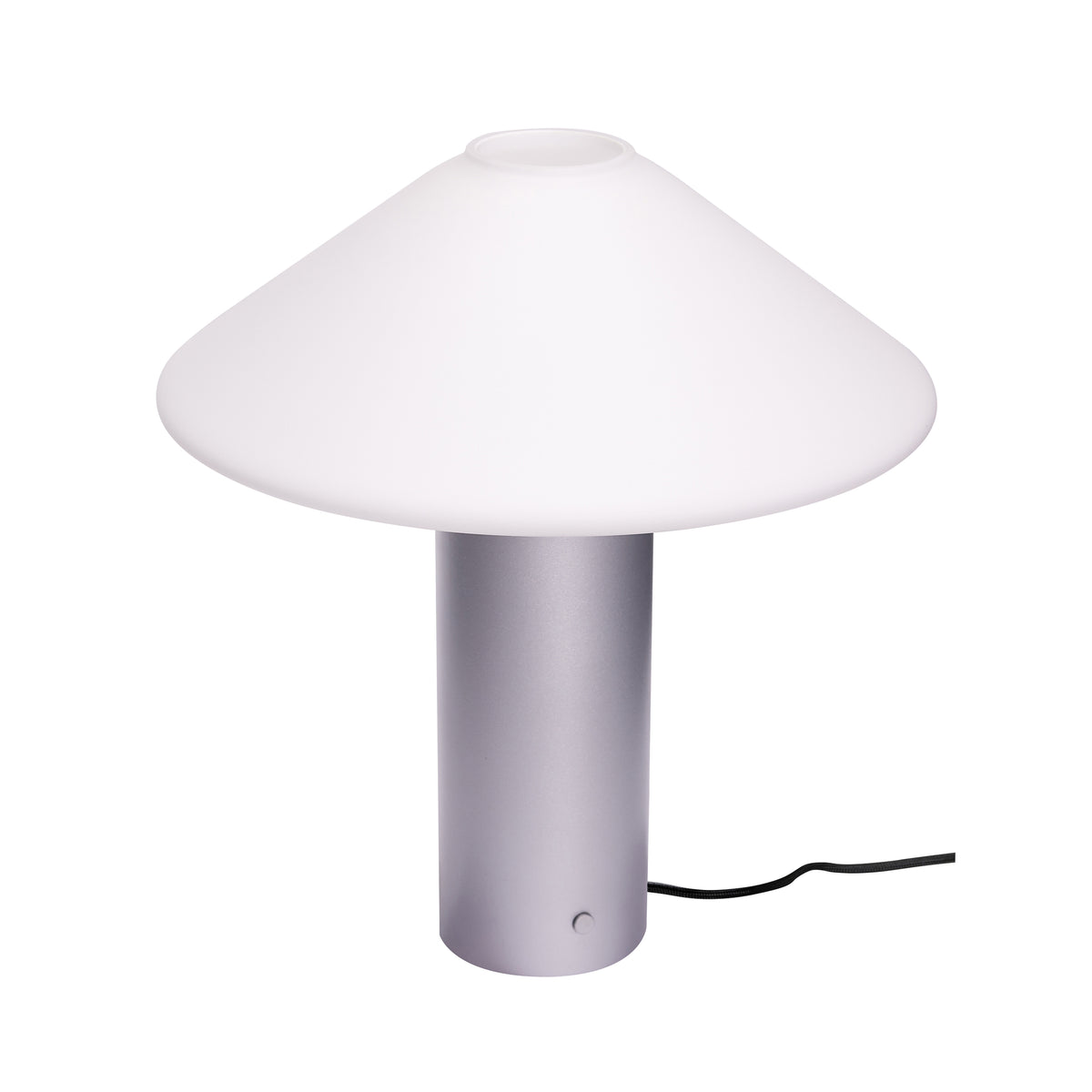 PolsterOase Möbel – Orbit Tischlampe aus Opalglas und Eisen – Ansicht 3