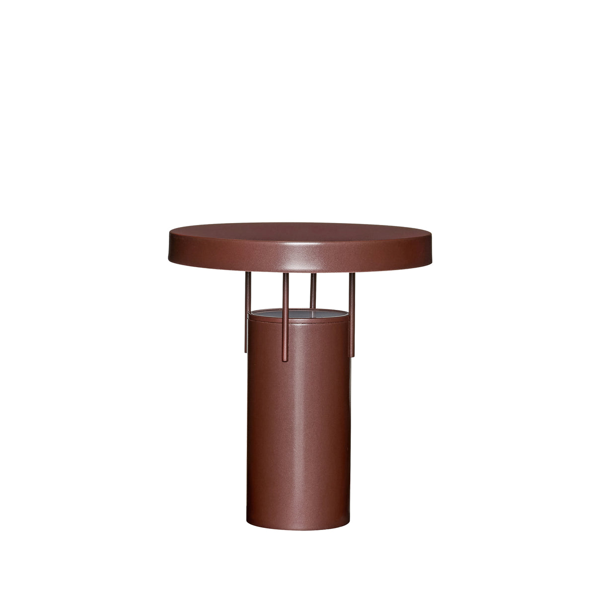 BringMe Tragbare Lampe, metallisches Burgunderrot