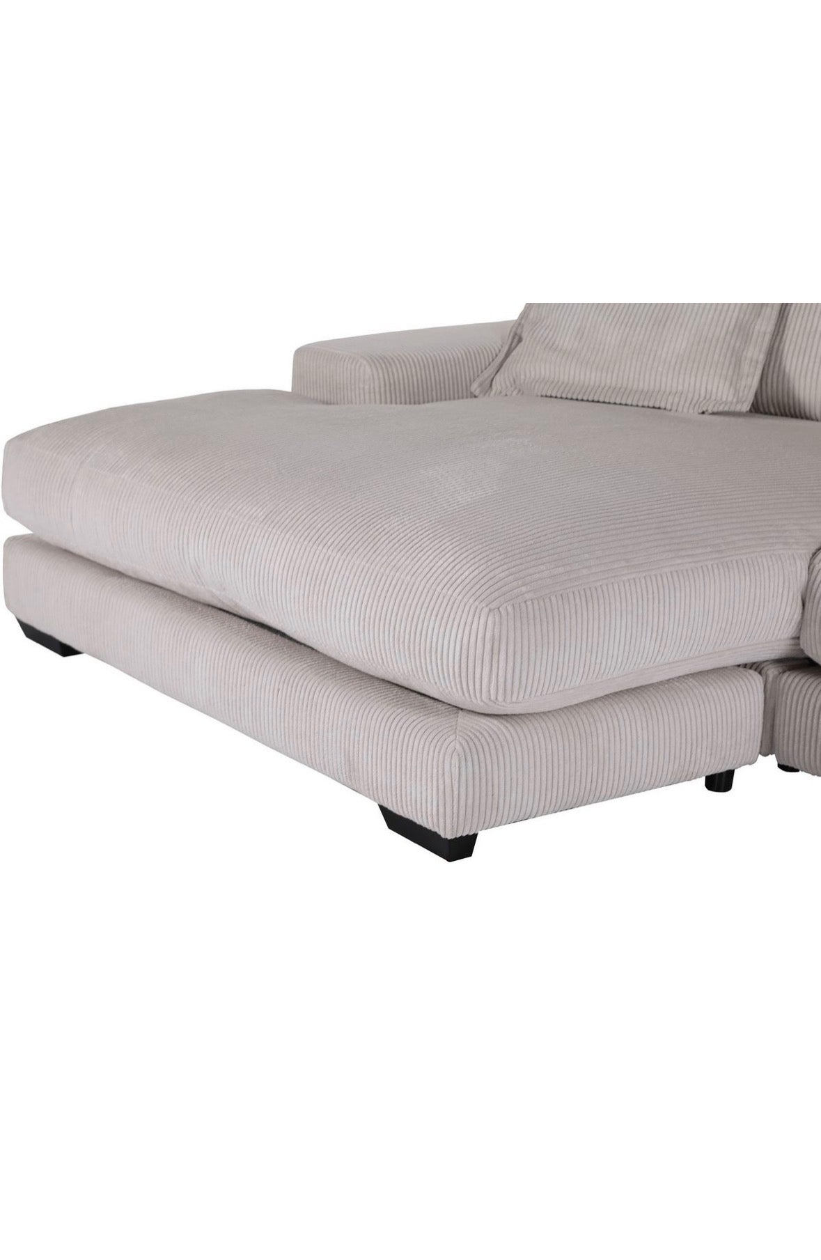 Big Sofa Ecke / Ecksofa in Cord Beige