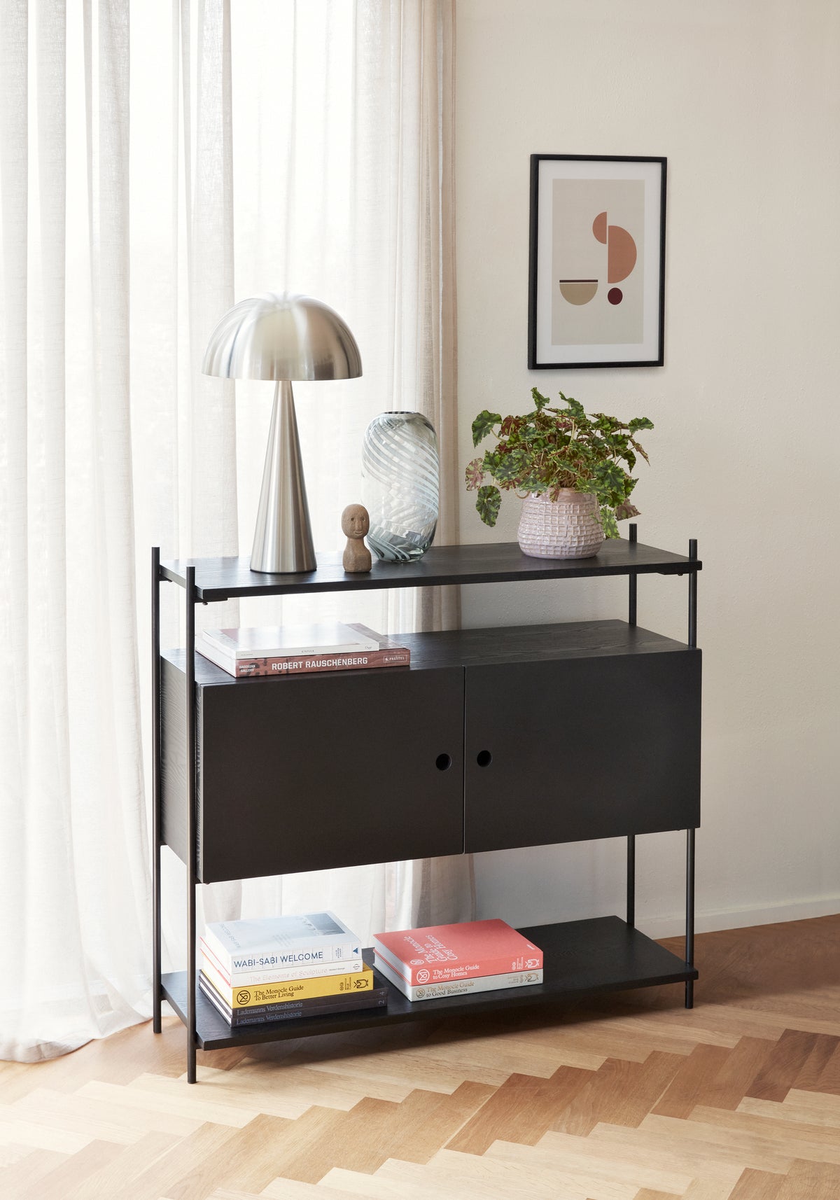 Mush Tischlampe, hoch, Nickel