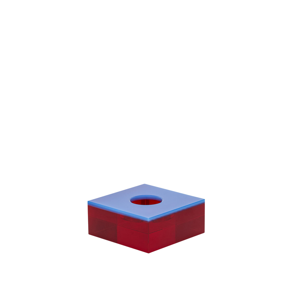 Flux Kerzenhalter, Blau/Rot