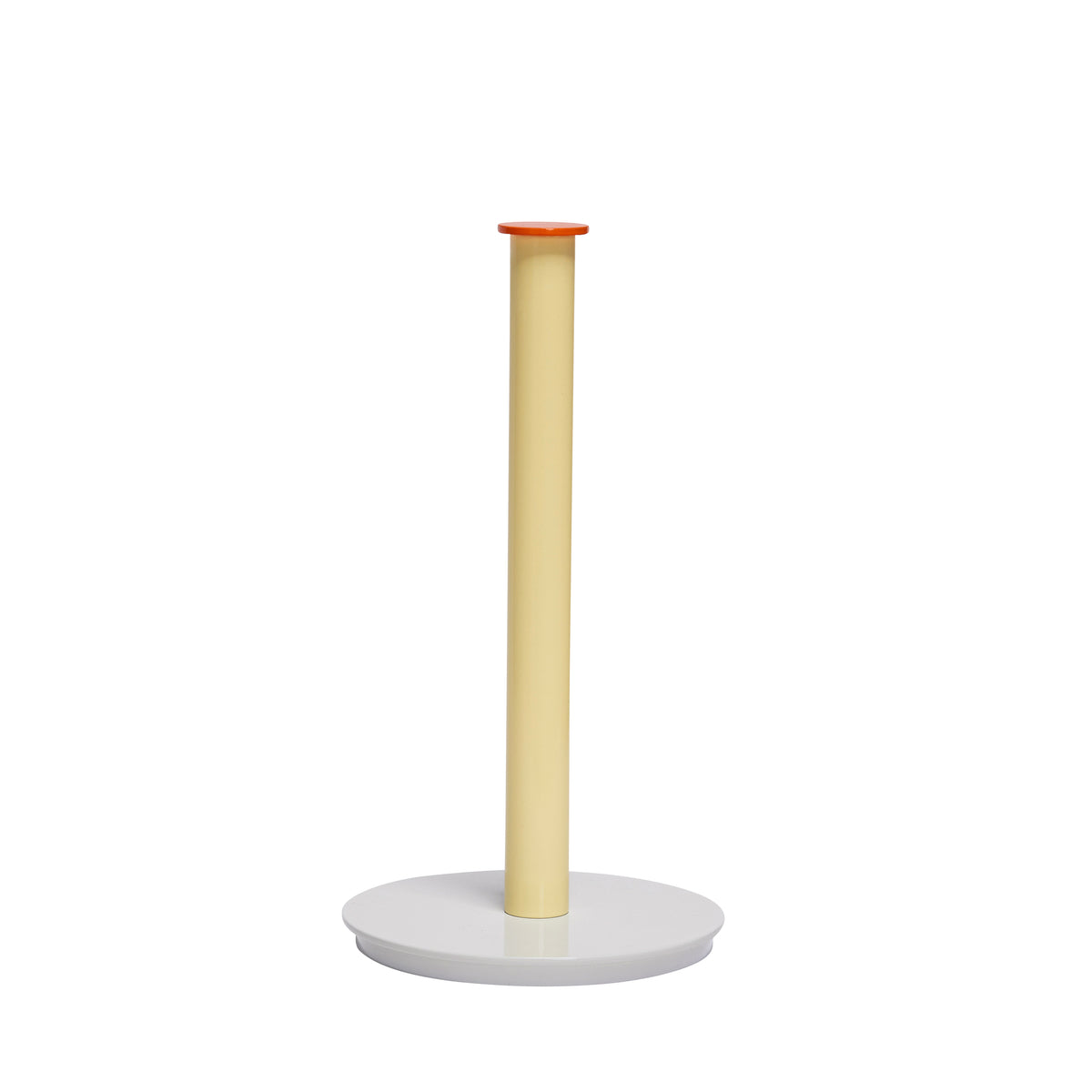 Play Küchenrollenhalter aus Metall, Grau/Gelb, 28 cm