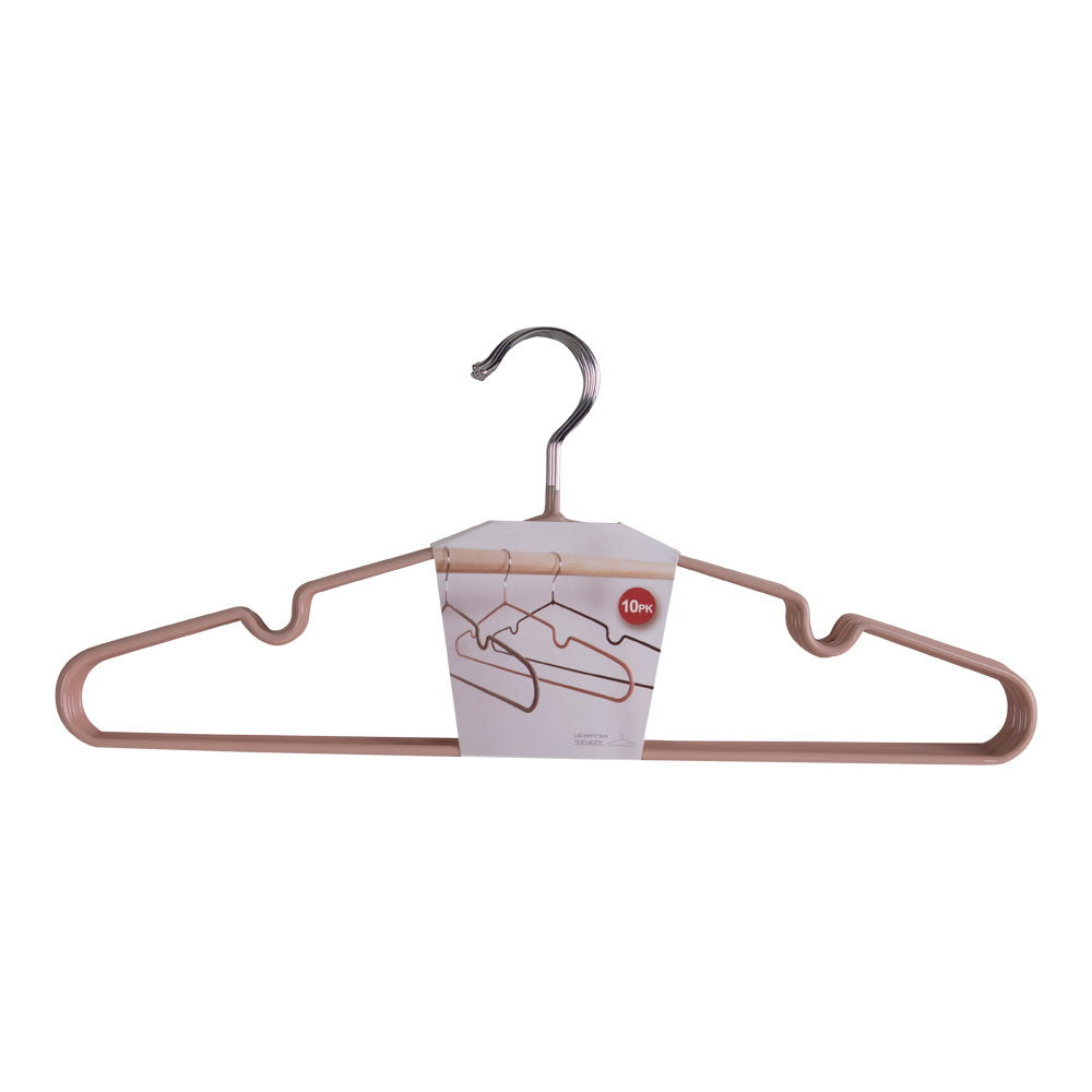 PolsterOase Möbel – Massa Kleiderbügel aus Metall, 10er, Set, Rosé