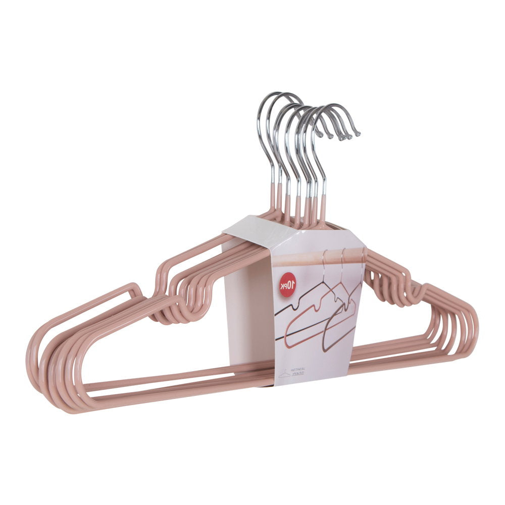 PolsterOase Möbel – Massa Kleiderbügel aus Metall, 10er, Set, Rosé – Ansicht 3
