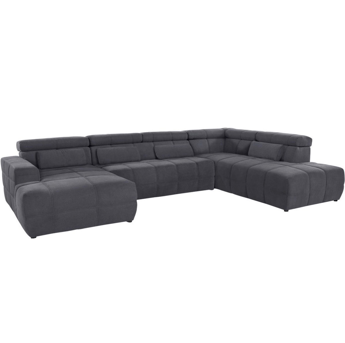 Wohnlandschaft in Microfaser, 359cm Breit | PolsterOase - POLSTEROASE