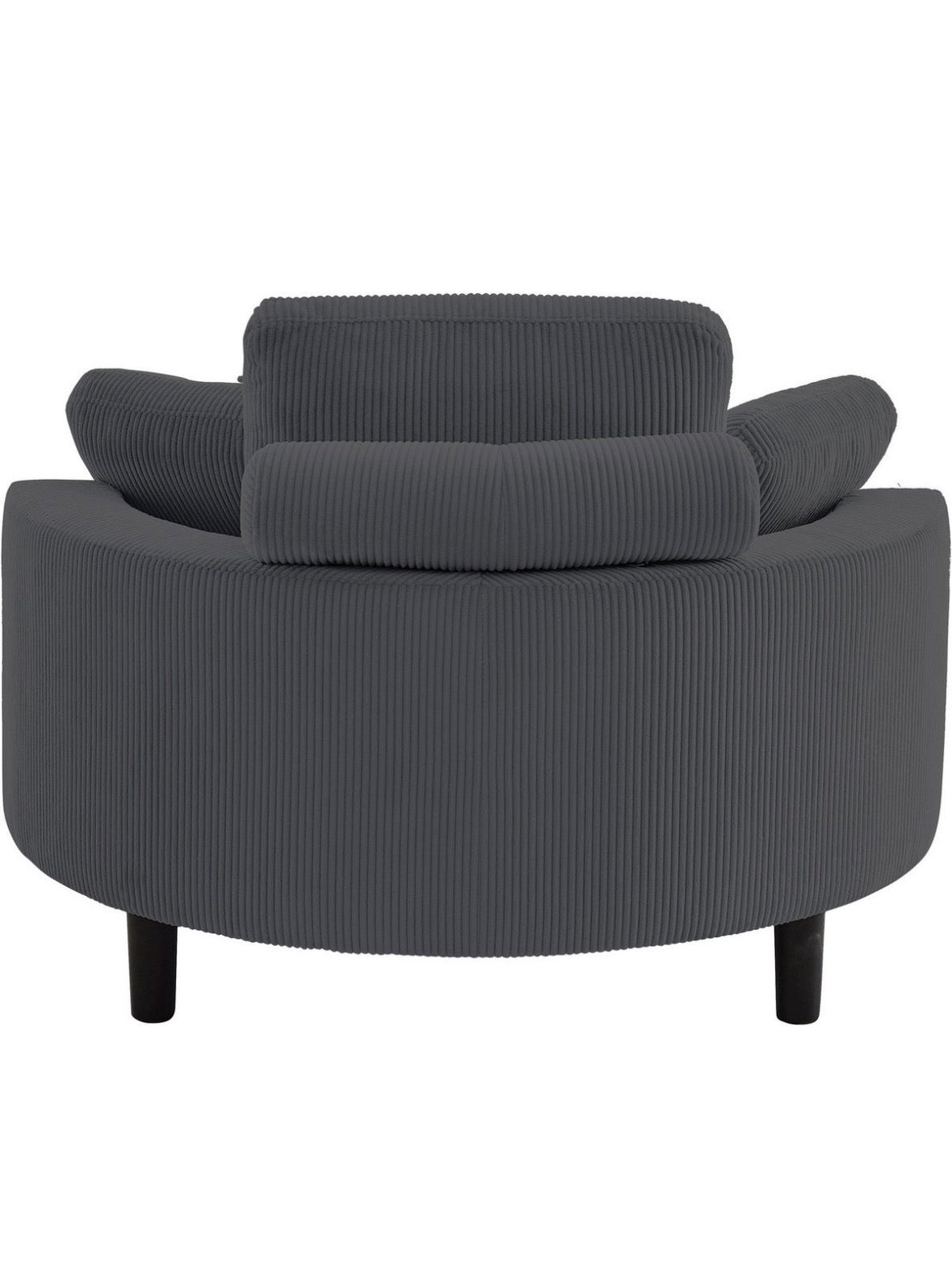 Loveseat / Relaxliege in Cord Anthrazit - POLSTEROASE