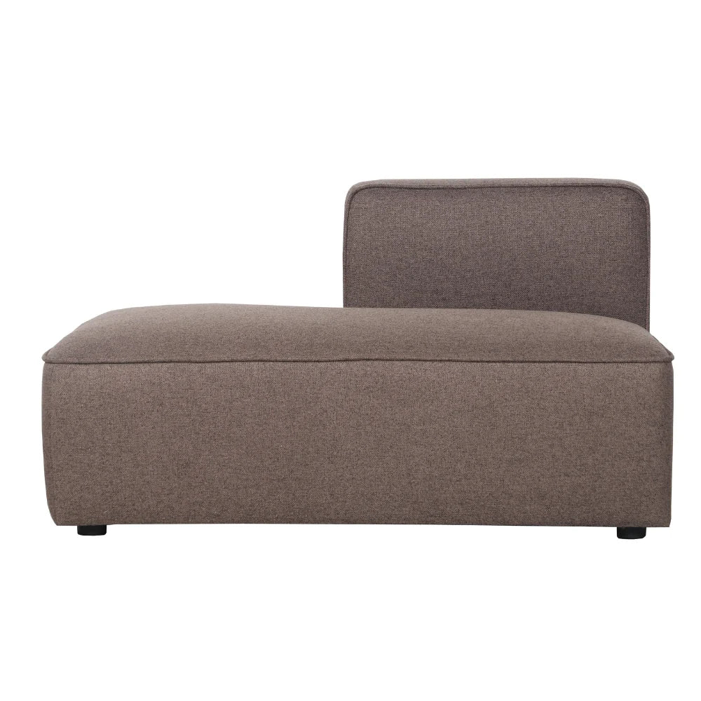 Benne offenes Modul Links in Braun, 127 cm Breite | PolsterOase