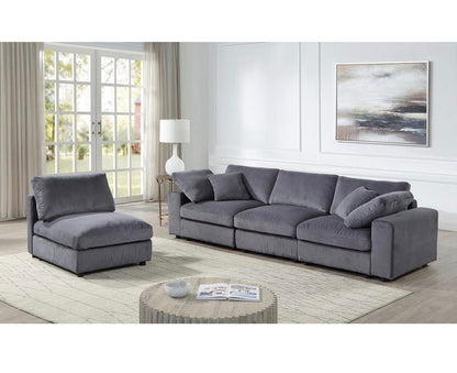 XXL - Modulsofa in Breitcord Anthrazit - POLSTEROASE