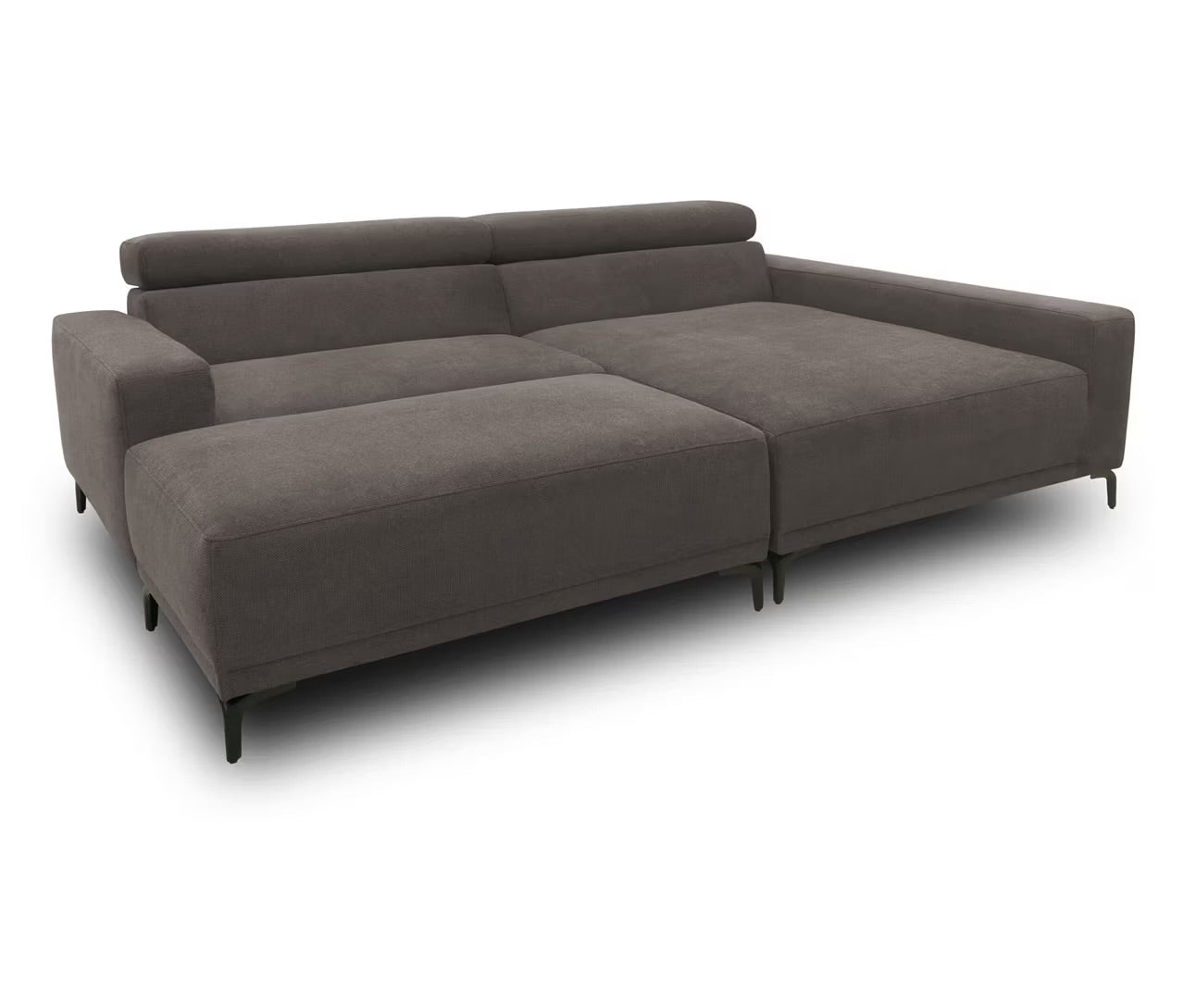 Ecksofa + Hocker in Webstoff, 248cm Breite | PolsterOase