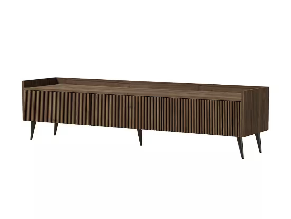 AVEN TV-Board 180 cm – Design Lowboard mit Lamellenfront & 3 Türen
