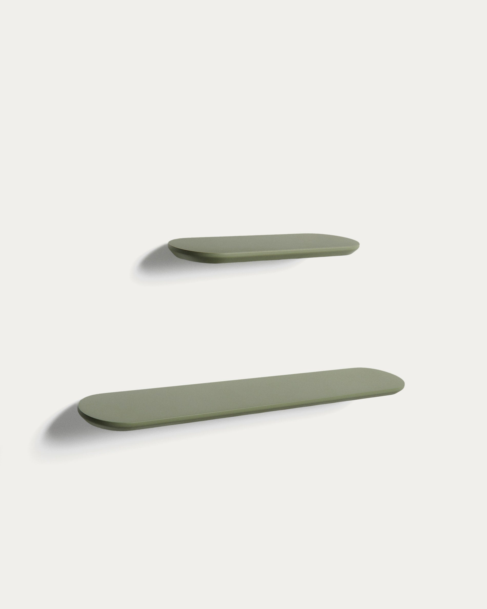 Arely Wandregal Set (2er) 35/55 cm – Modernes Design in Grün & Pflegeleicht