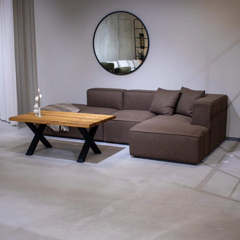 Benne Modulsofa Rechts in Braun 290 cm | PolsterOase