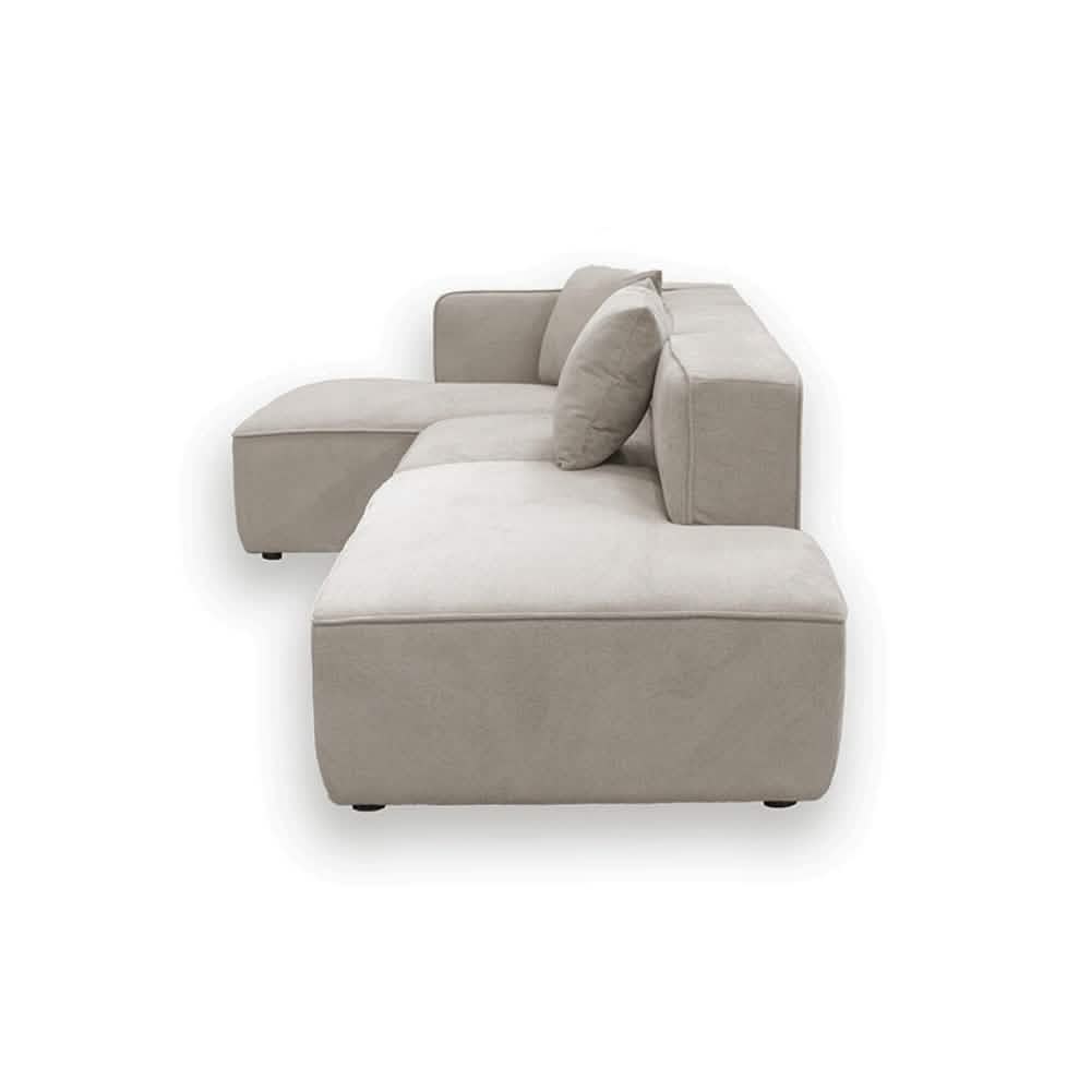 Benne Modulsofa Links in Beige, 290 cm Breite | PolsterOase