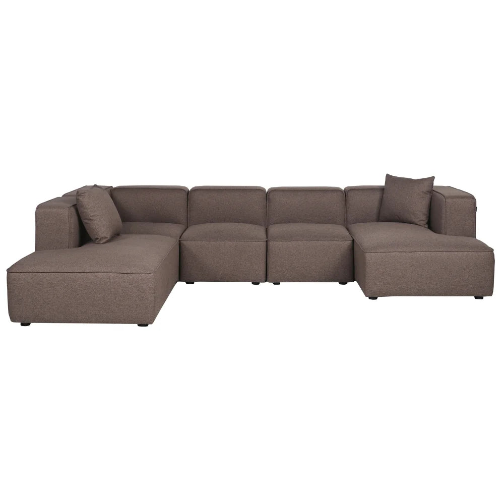 Benne U-Modulsofa Links in Braun, 326 cm Breite | PolsterOase