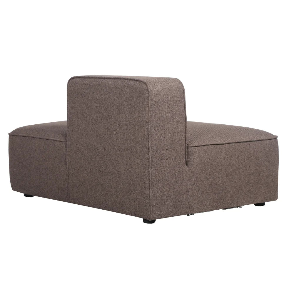 Benne offenes Modul Rechts in Braun, 127 cm Breite | PolsterOase