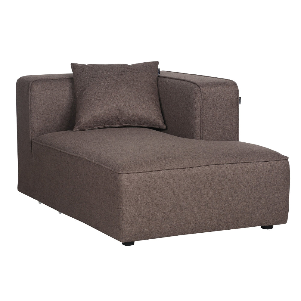 Benne Chaiselonge Modul Rechts in Braun, 95x144 cm | PolsterOase