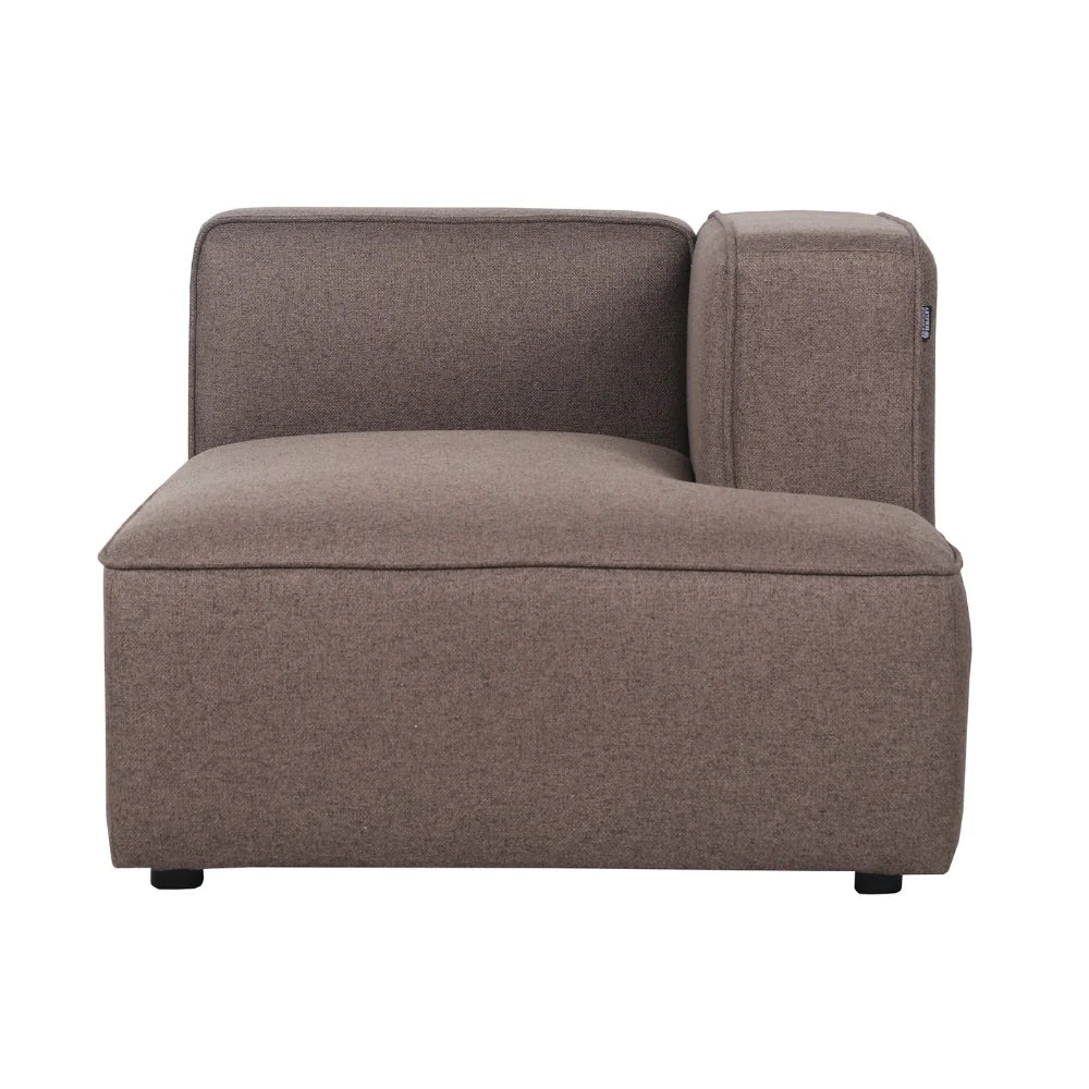 Benne Chaiselonge Modul Rechts in Braun, 95x144 cm | PolsterOase