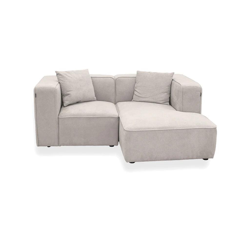 Benne Modulsofa mit Chaiselonge Rechts Beige, 185 cm Breite | PolsterOase