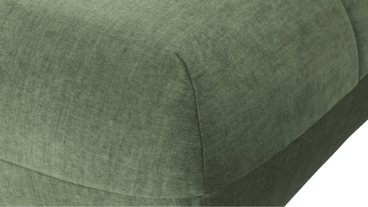 Ecksofa L - Form in Samt Grün - POLSTEROASE