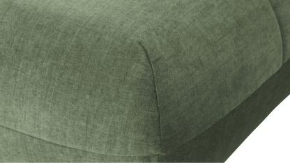 Ecksofa L - Form in Samt Grün - POLSTEROASE