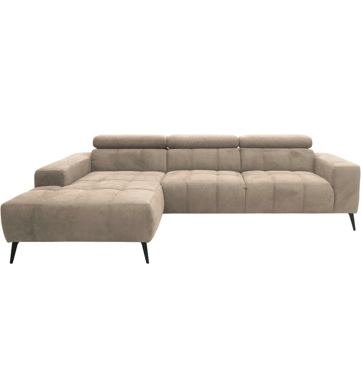 Ecksofa in Microfaser, 280 cm Breite | PolsterOase