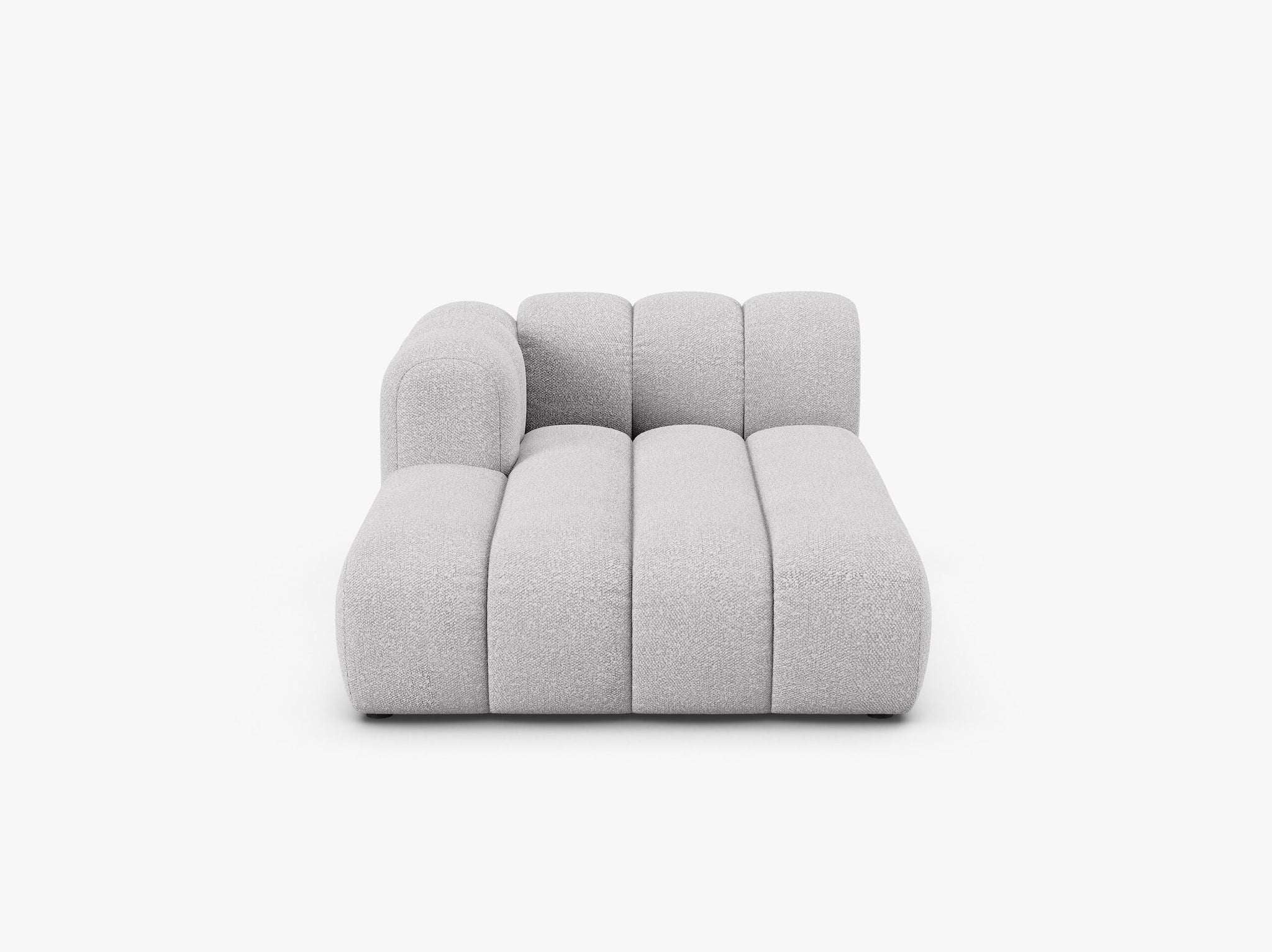 Chaiselongue (links) in Bouclé, 117 cm Breite - Modulsofa-2