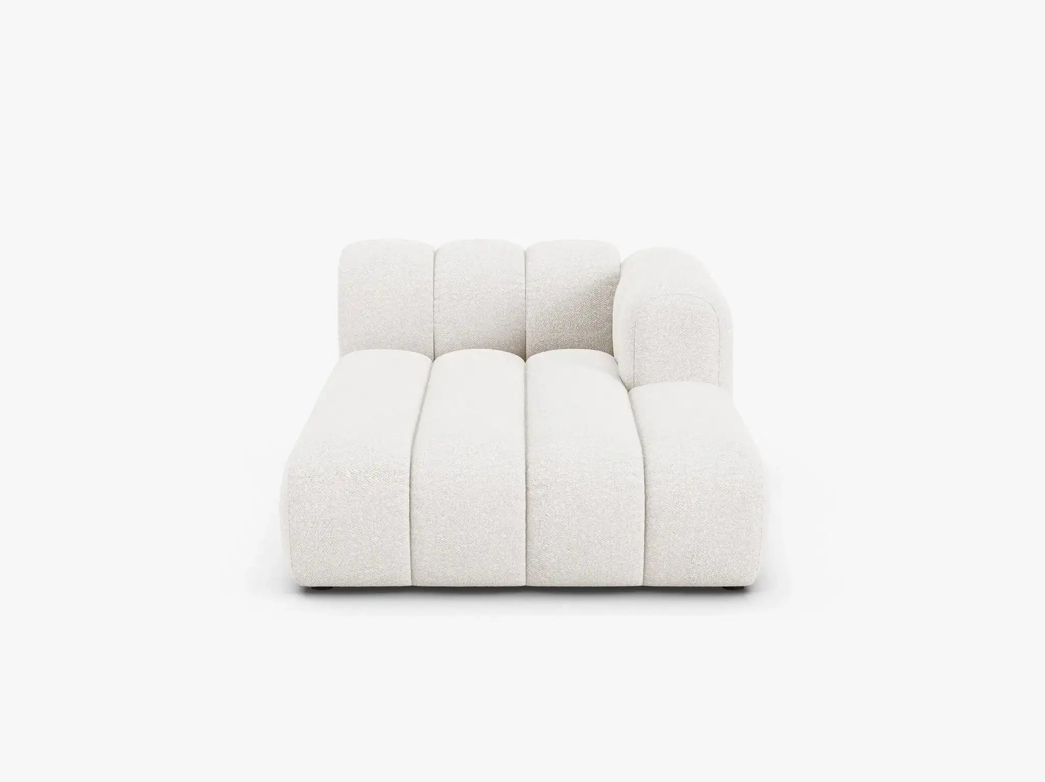 Chaiselongue (rechts) in Bouclé, 117 cm Breite - Modulsofa-3