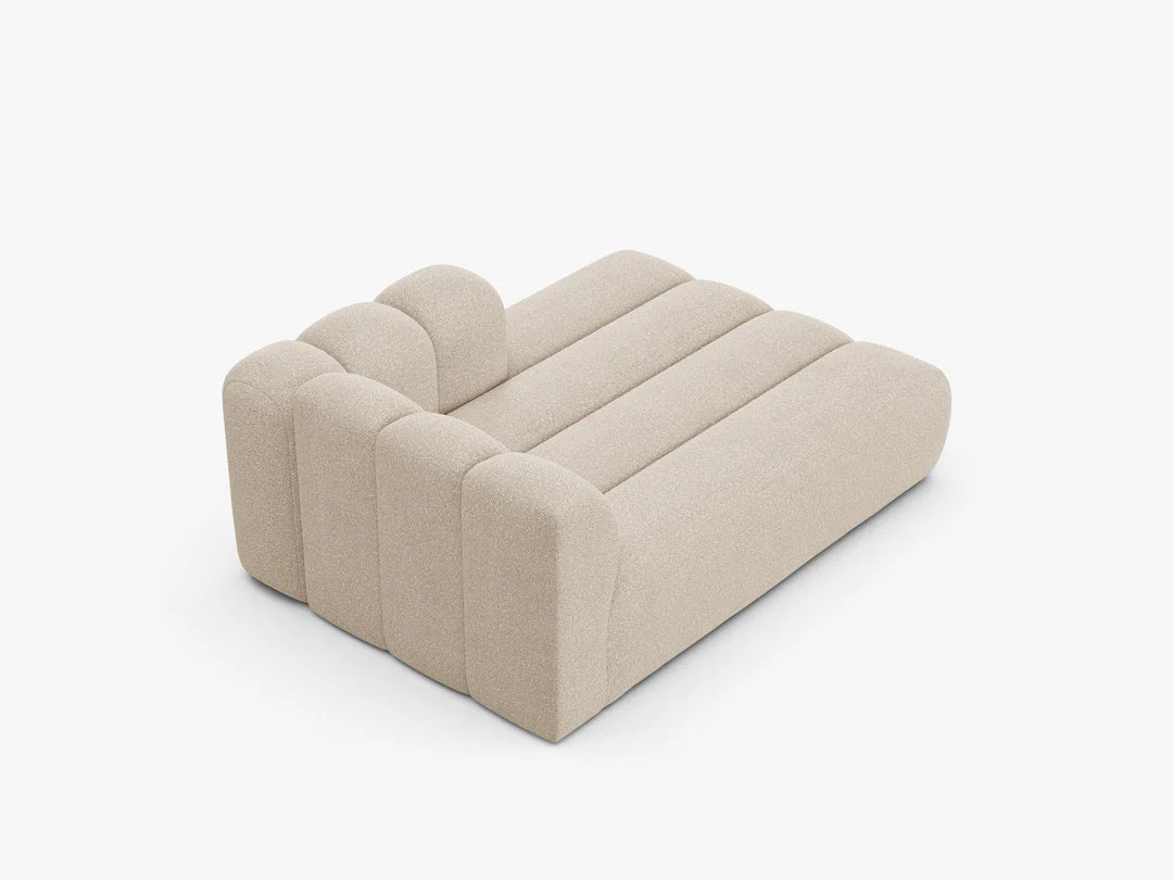 Chaiselongue (rechts) in Bouclé, 117 cm Breite - Modulsofa-8