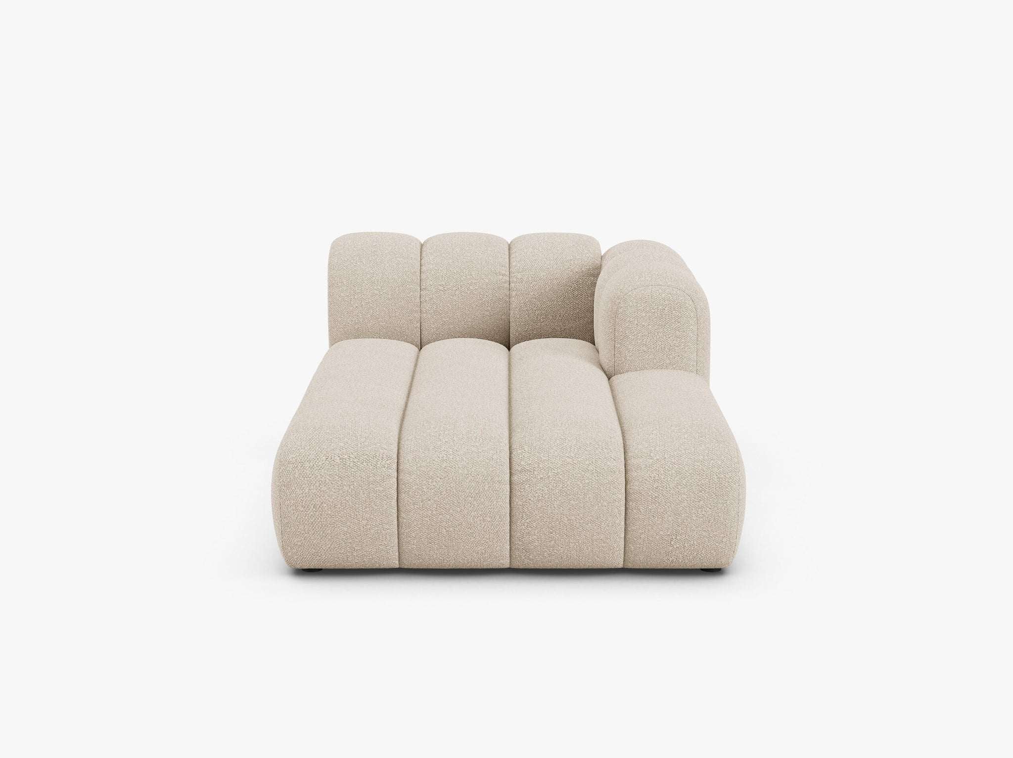 Chaiselongue (rechts) in Bouclé, 117 cm Breite - Modulsofa