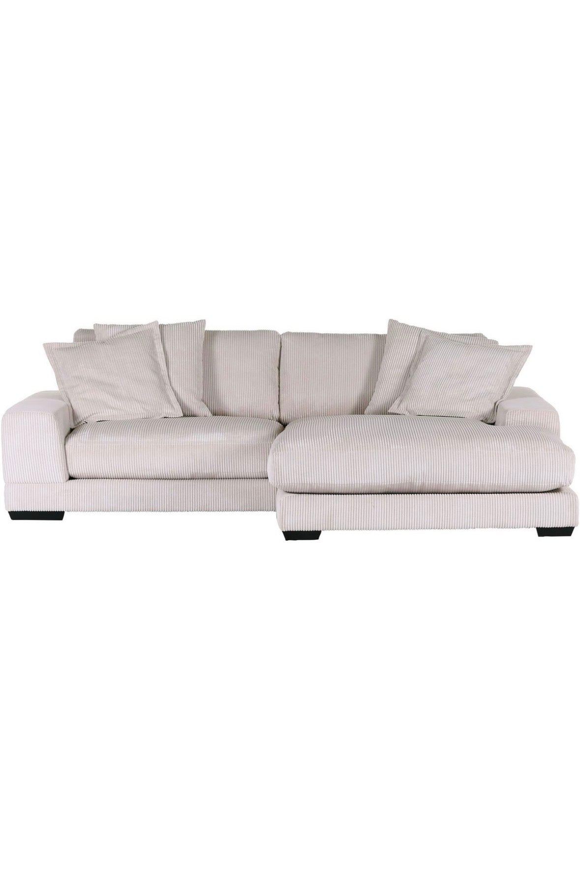Big Sofa Ecke / Ecksofa in Cord Beige