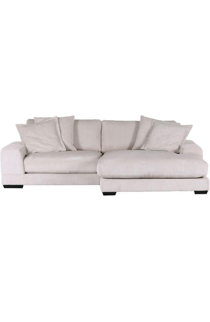 Big Sofa Ecke / Ecksofa in Cord Beige