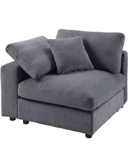 XXL - Modulsofa in Breitcord Anthrazit - POLSTEROASE