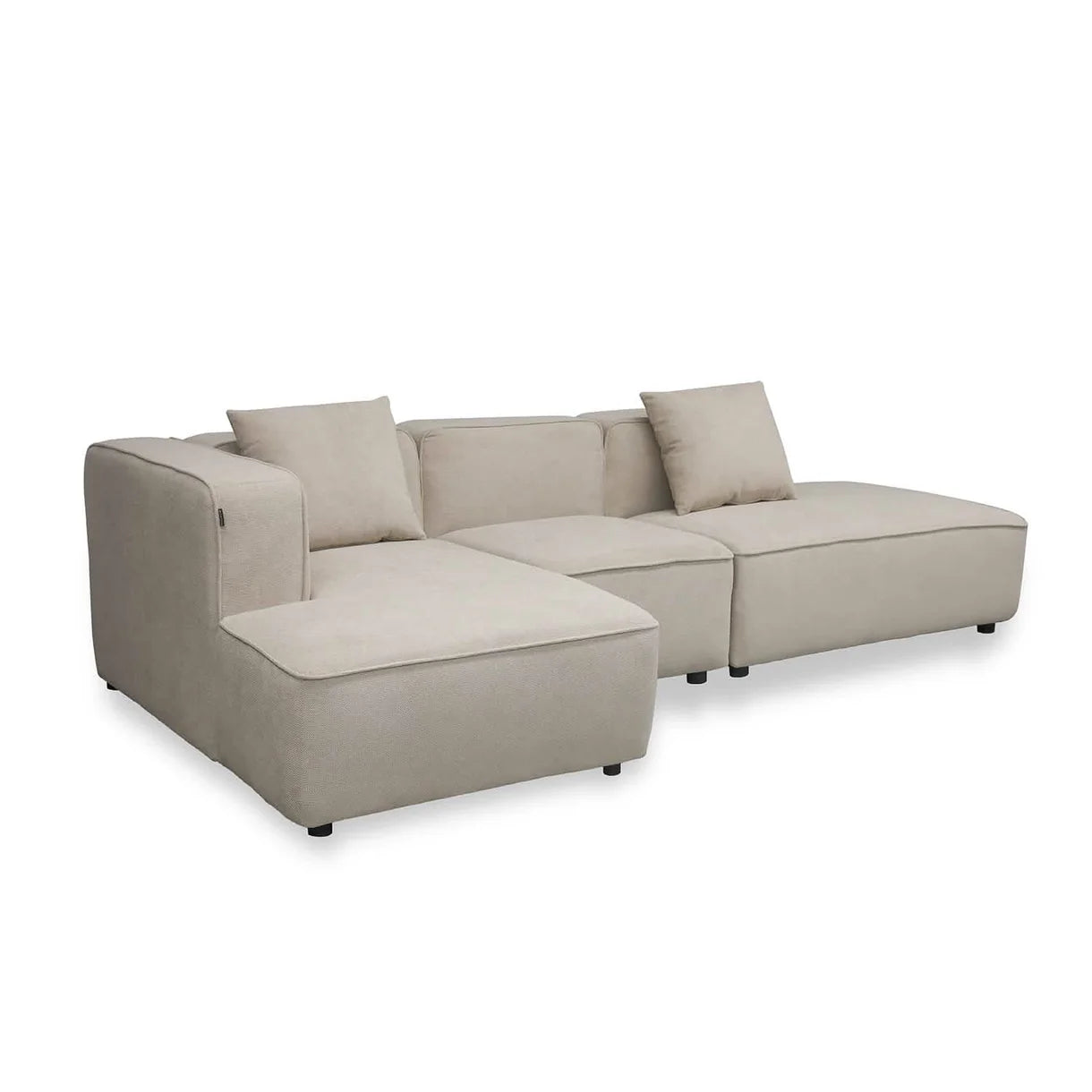 Benne Modulsofa Links in Beige, 290 cm Breite | PolsterOase
