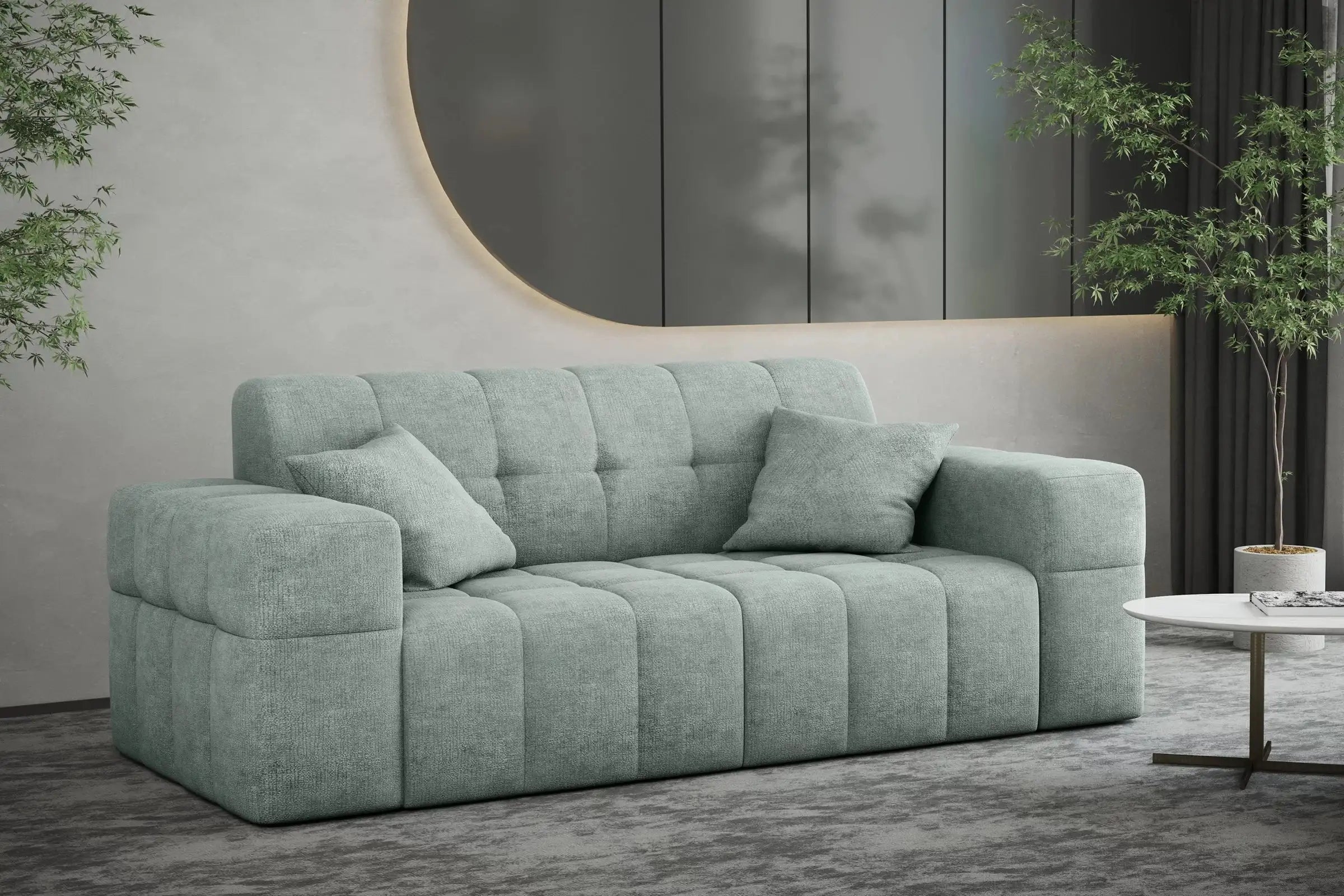 Sofa Nimes in Teddy, 183 cm Breite