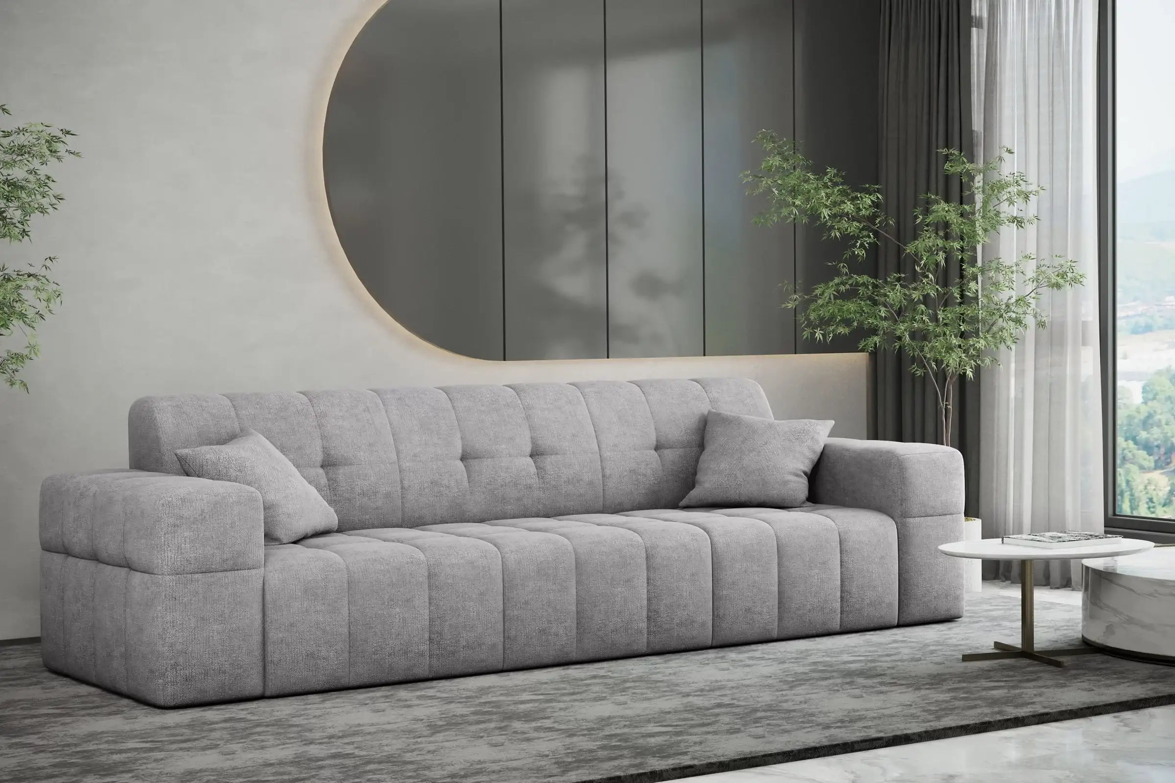 3-Sitzer Sofa Nimes in Teddy, 245 cm Breite