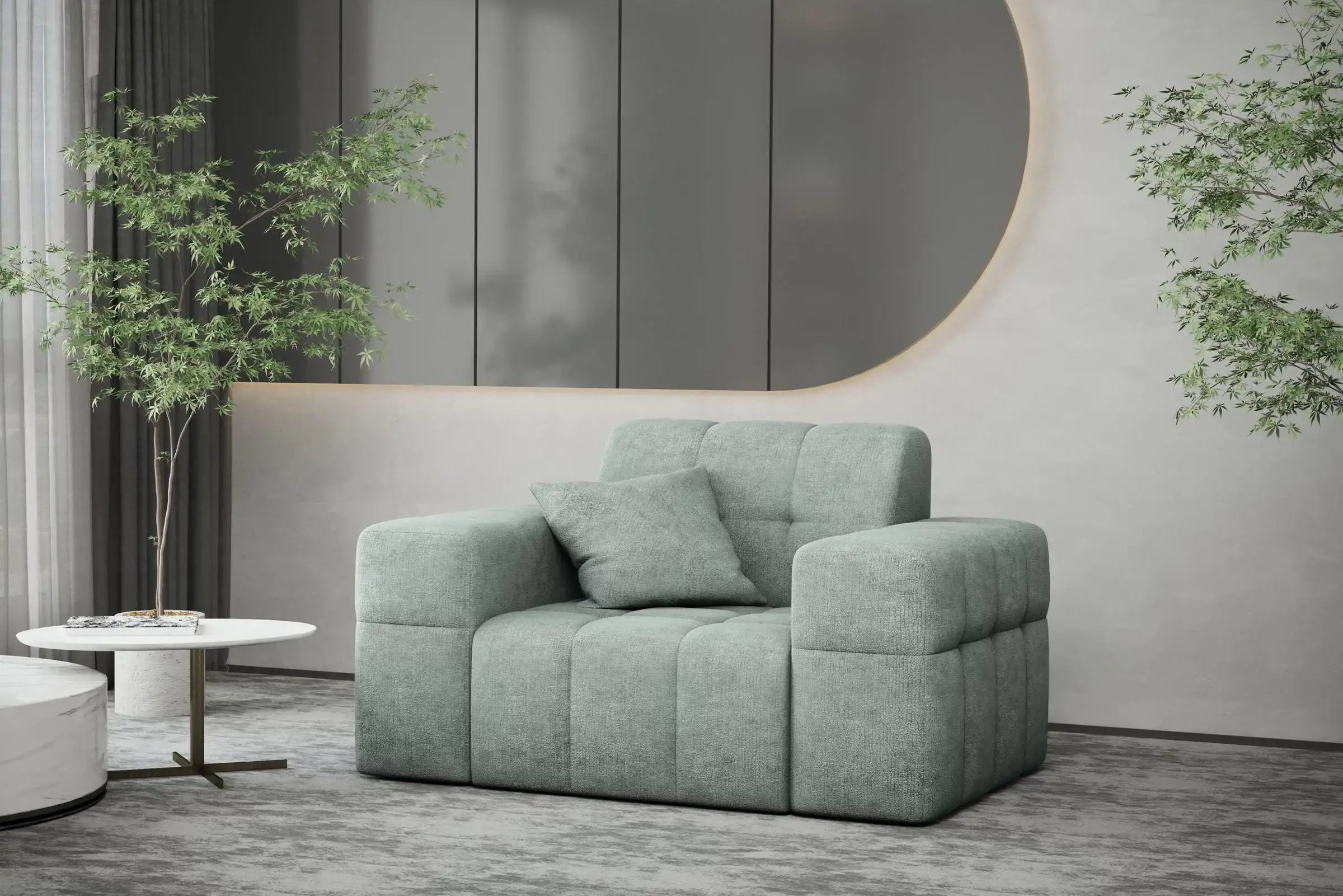 Sessel Nimes in Teddy, 120 cm Breite