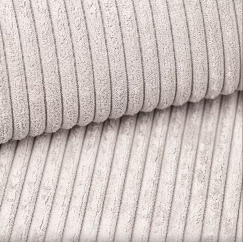 Moldulare Sofa Wohnlandschaft Parma in Breitcord, 299 cm Breite